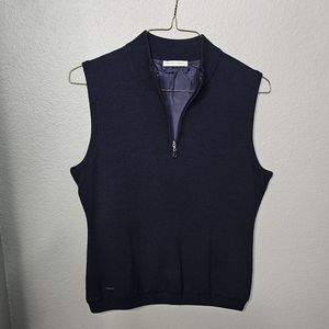 Fairway & Greene Navy Blue Wool Golf Vest Womens size Medium